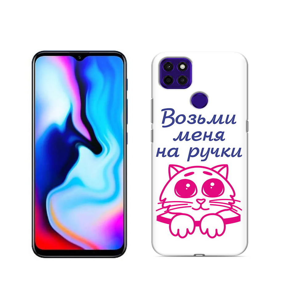 

Чехол MyPads Tocco для Lenovo K12 Pro мяу, Прозрачный, Tocco