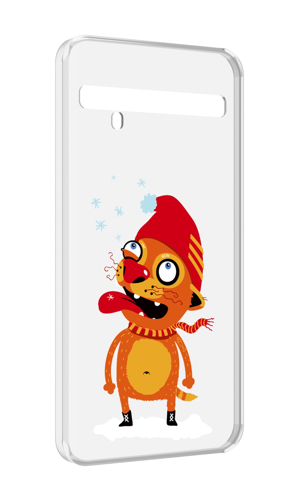 

Чехол MyPads Зимний кот для TCL 10 Pro / TCL 10 + Plus, Прозрачный, Tocco