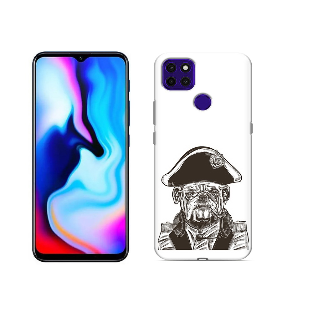 

Чехол MyPads Tocco для Lenovo K12 Pro мопс генерал, Прозрачный, Tocco