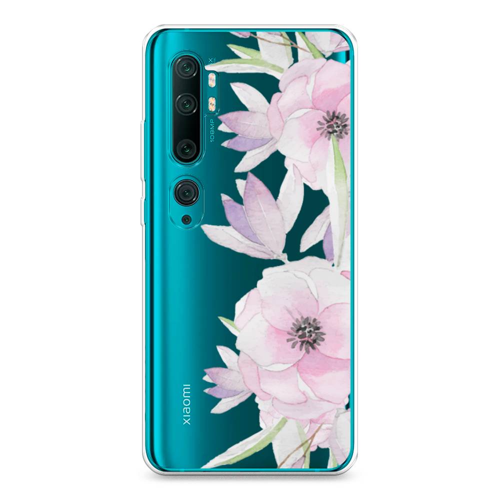 

Чехол Awog на Xiaomi Mi Note 10/Mi Note 10 Pro "Нежные анемоны", Разноцветный, 37350-8