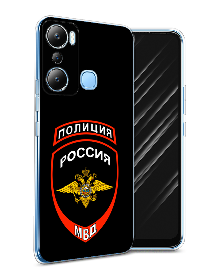 

Чехол Awog на Infinix HOT 20i "Полиция шеврон", Черный;красный;белый, 3102950-5