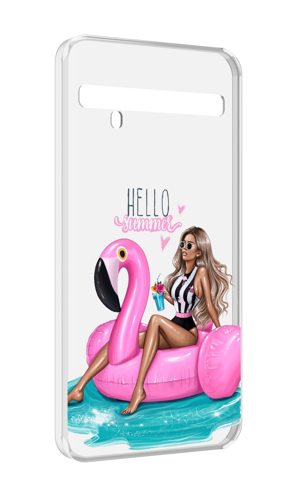 

Чехол MyPads Hello-summer для TCL 10 Pro / TCL 10 + Plus, Прозрачный, Tocco