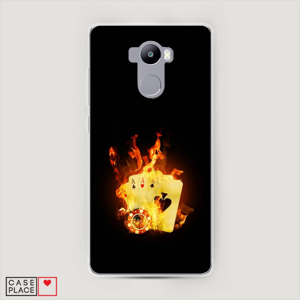 

Пластиковый чехол "Горящие карты" на Xiaomi Redmi 4