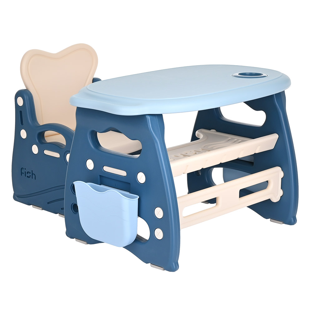 фото Набор pituso столик со стульчиком голубой