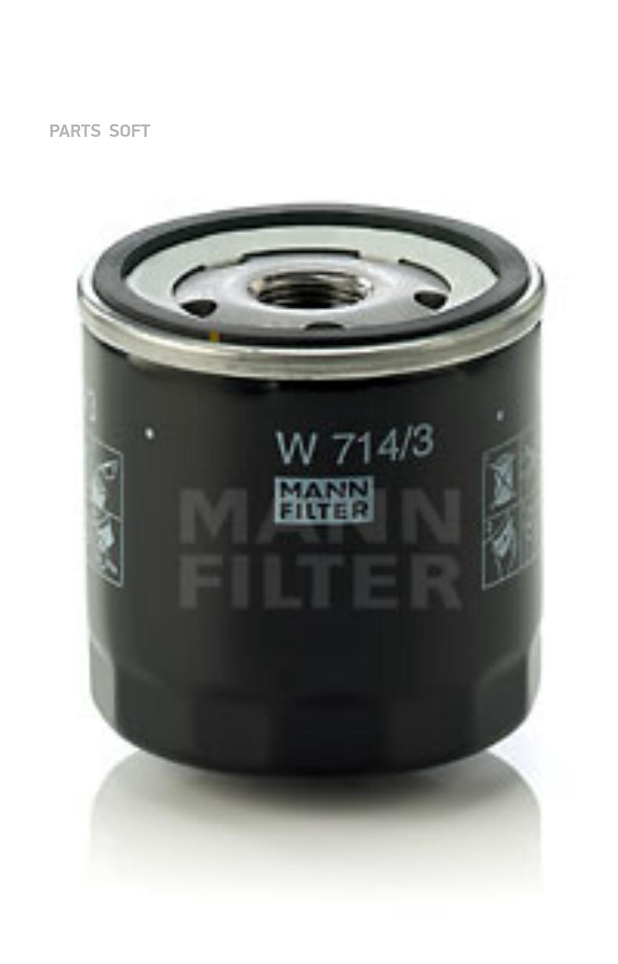 

Mann-Filter Масляный Фильтр, W7143 Mann W714/3
