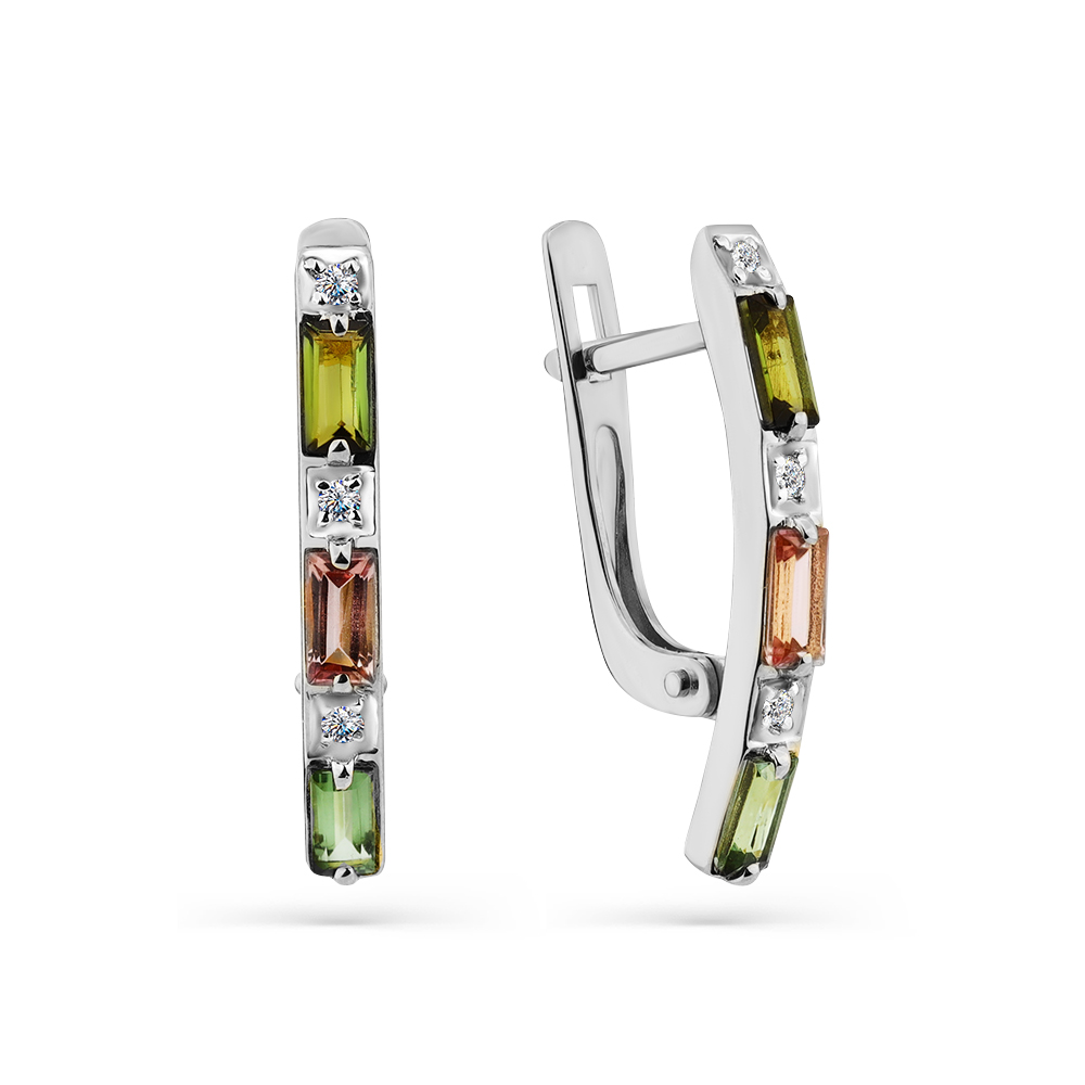 

Серьги из белого золота с турмалином/бриллиантом Master Brilliant 2-208419-00-60, 2-208419-00-60