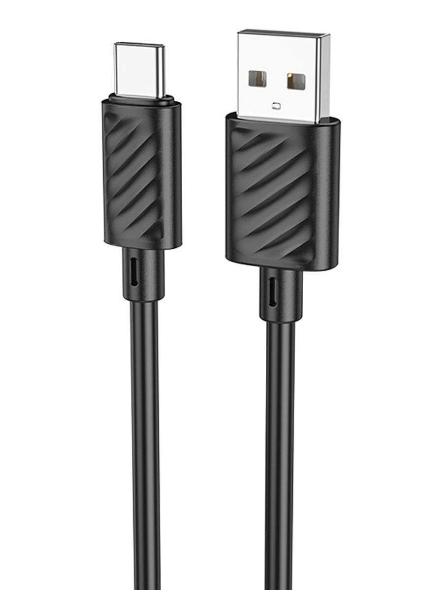 Кабель для Быстрой Зарядки USB Type-C 3А, 1.0 м, черный