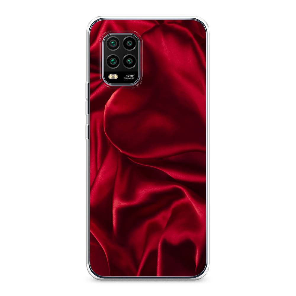 

Чехол Awog на Xiaomi Mi 10 Lite "Текстура красный шелк", Разноцветный, 38550-3