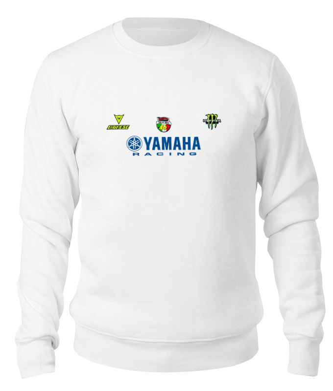 

Свитшот унисекс Printio Yamaha racing белый L, Yamaha racing
