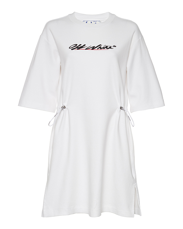 

Платье женское OFF-WHITE белое, OWDB222R21JER0010110