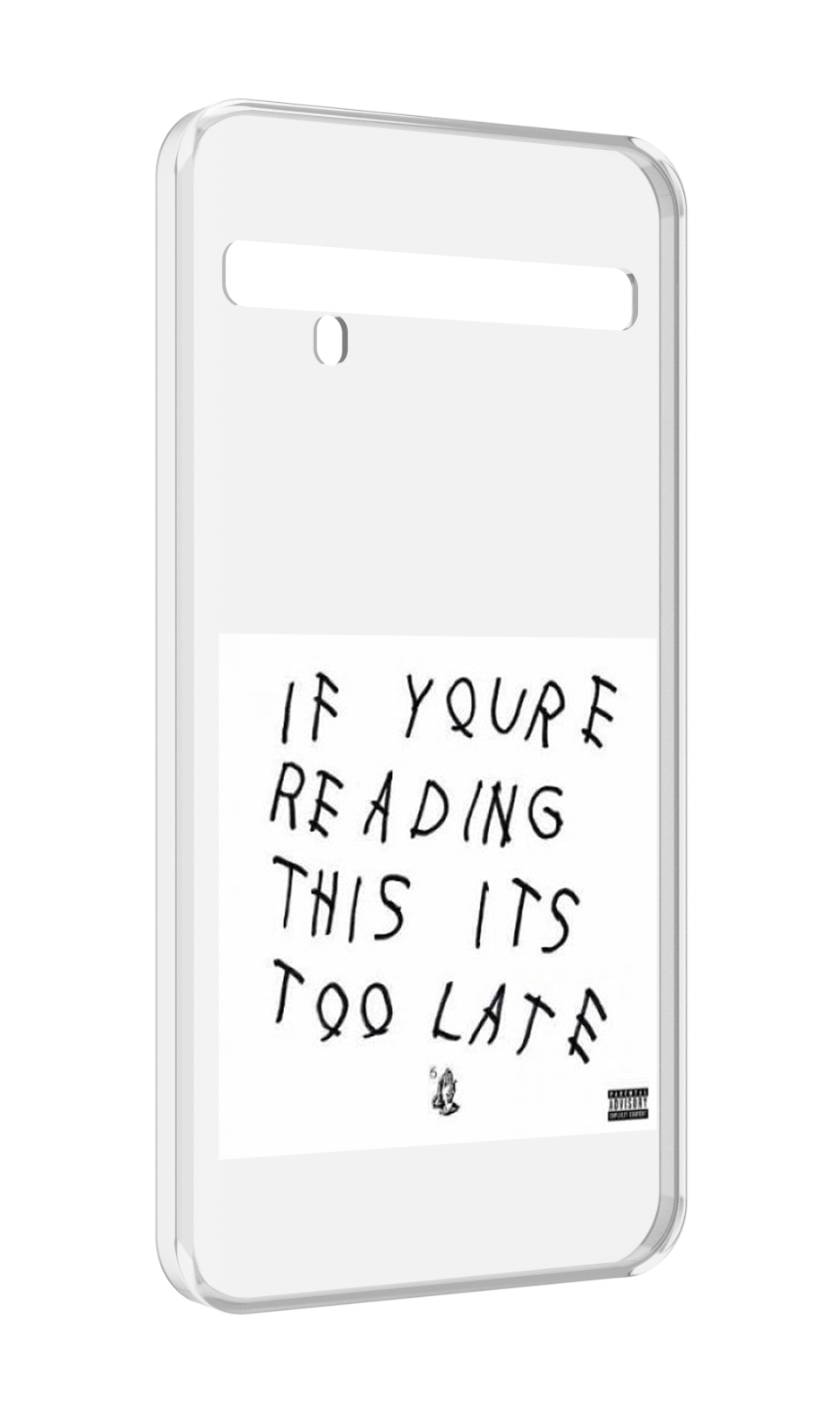 

Чехол MyPads Drake - If You’re Reading This It’s Too Late для TCL 10 Pro / TCL 10 + Plus, Прозрачный, Tocco