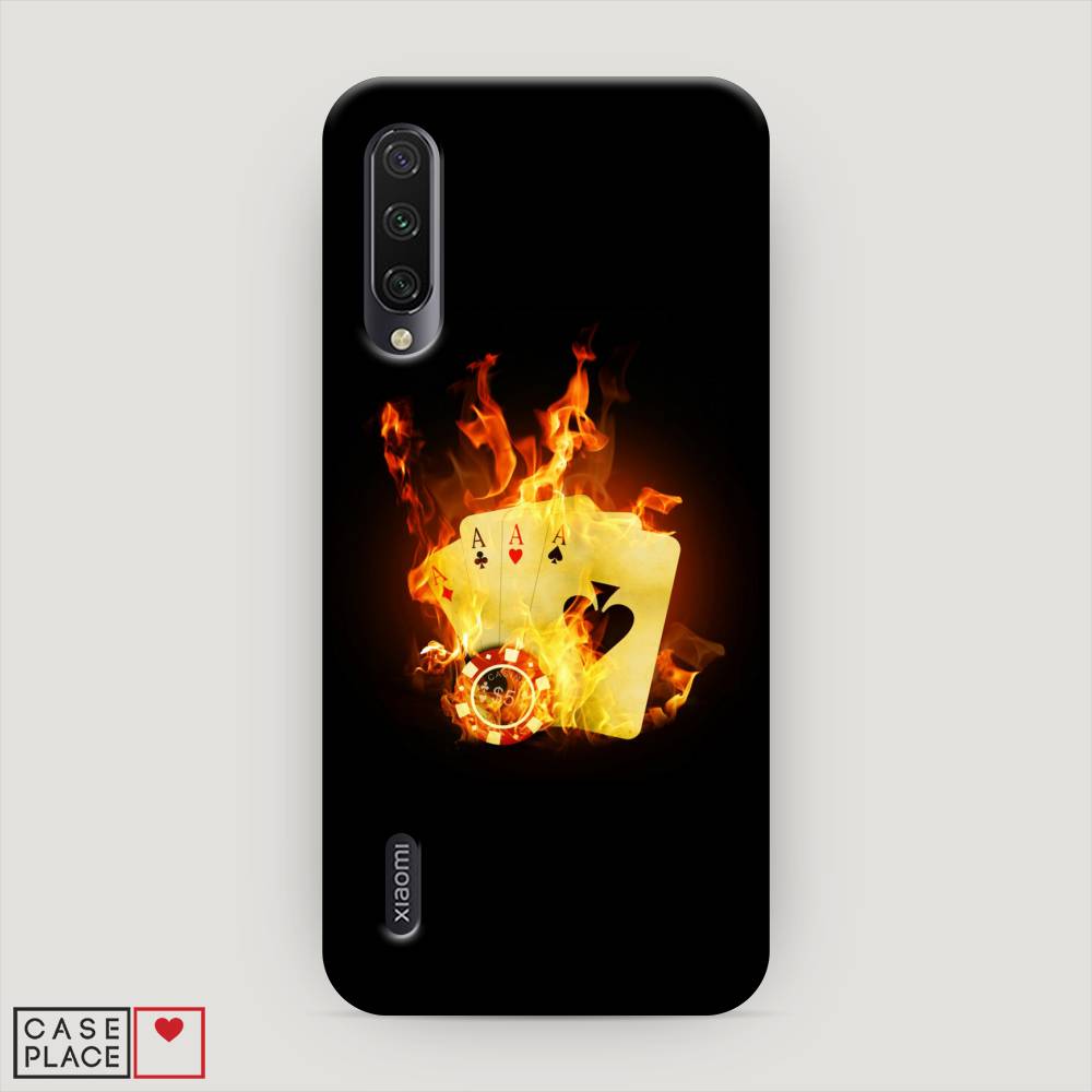 

Пластиковый чехол "Горящие карты" на Xiaomi Mi A3, 36020-7