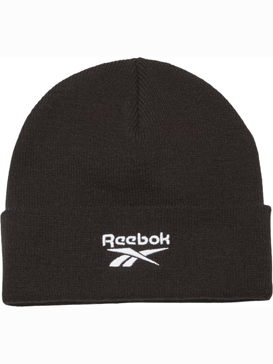 Шапка бини унисекс Reebok TE LOGO BEANIE черная, р. 56-58, черный, полиакрил  - купить