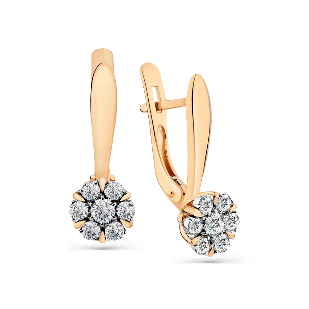 

Серьги из белого золота/красного золота с бриллиантом Master Brilliant 2-408440-00-00, 2-408440-00-00