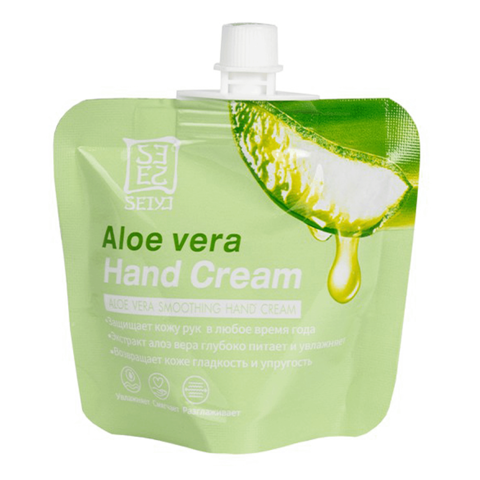 Крем для рук Seiyo Aloe Vera Hand Cream смягчающий, с экстрактом алоэ вера 30 г