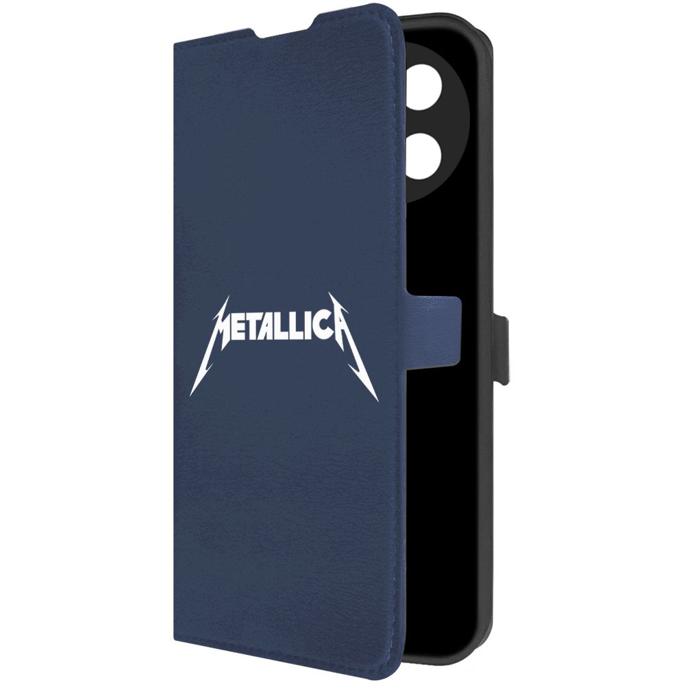 

Чехол-книжка Krutoff Eco Book для Realme 11 4G Metallica синий