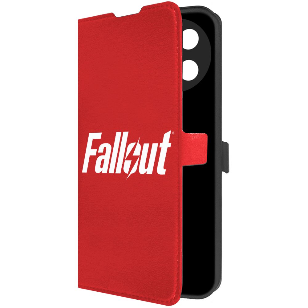 

Чехол-книжка Krutoff Eco Book для Realme 11 4G Fallout красный