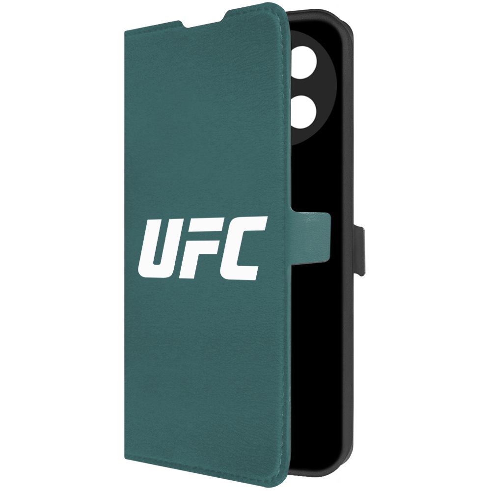 

Чехол-книжка Krutoff Eco Book для Realme 11 4G UFC зелёный опал, Зеленый