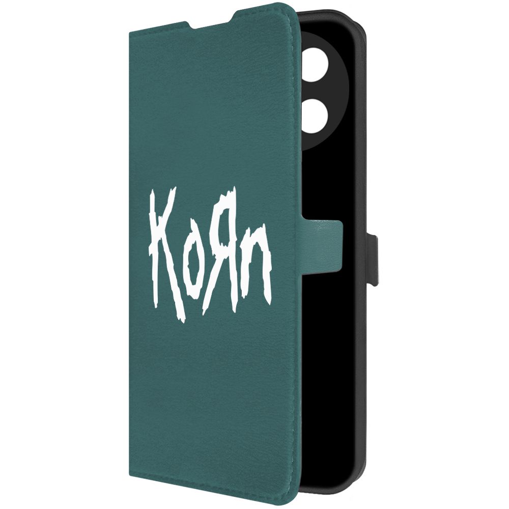 

Чехол-книжка Krutoff Eco Book для Realme 11 4G Korn (Корн) (зелёный опал), Зеленый