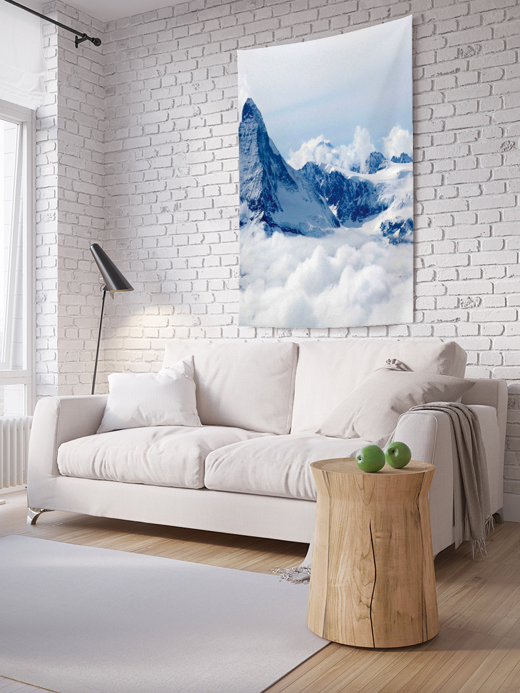 

Вертикальное фотопанно на стену JoyArty Гора в облаках 100x150 см, Гора в облаках