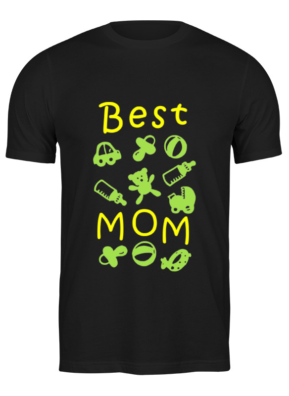 

Футболка мужская Printio Best mom черная 3XL, Черный, Best mom