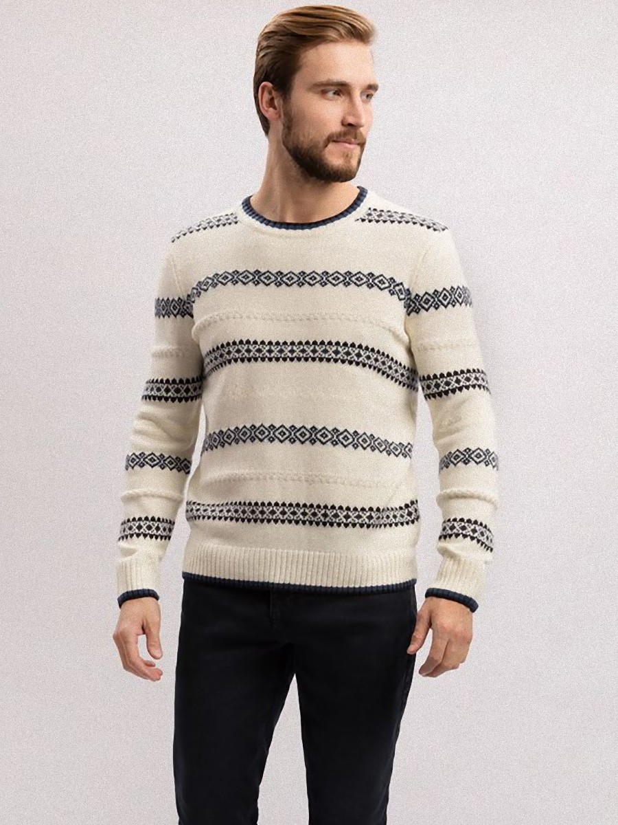 

Джемпер мужской baon B6322534 белый 2XL, B6322534