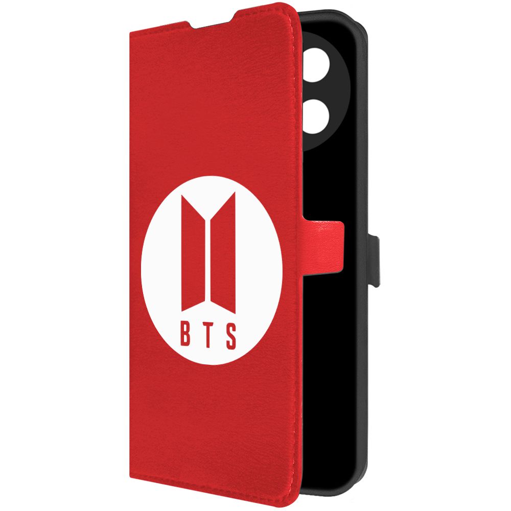 

Чехол-книжка Krutoff Eco Book для Realme 11 4G BTS красный