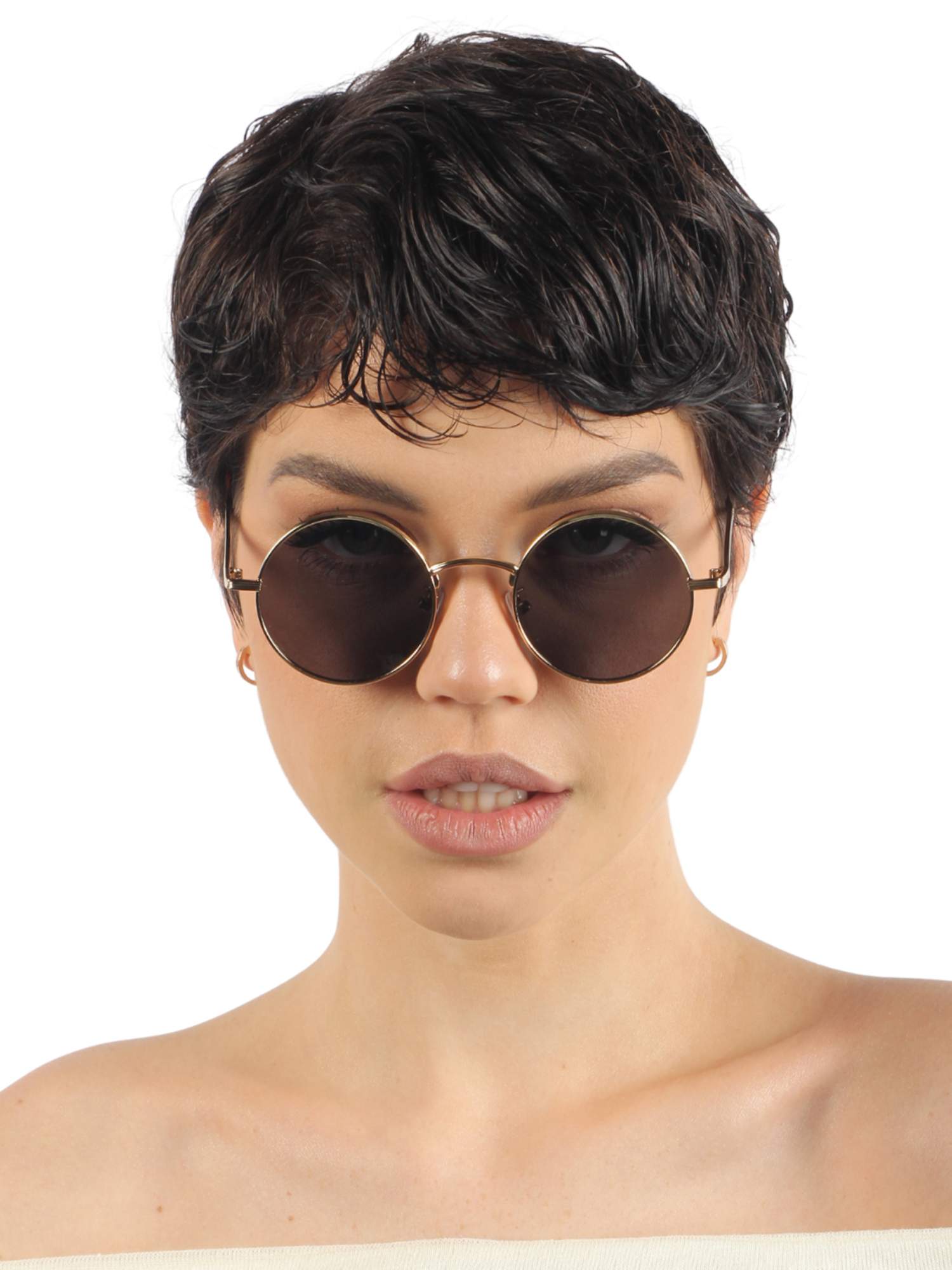 Солнцезащитные очки унисекс Pretty Mania ANG531, черные