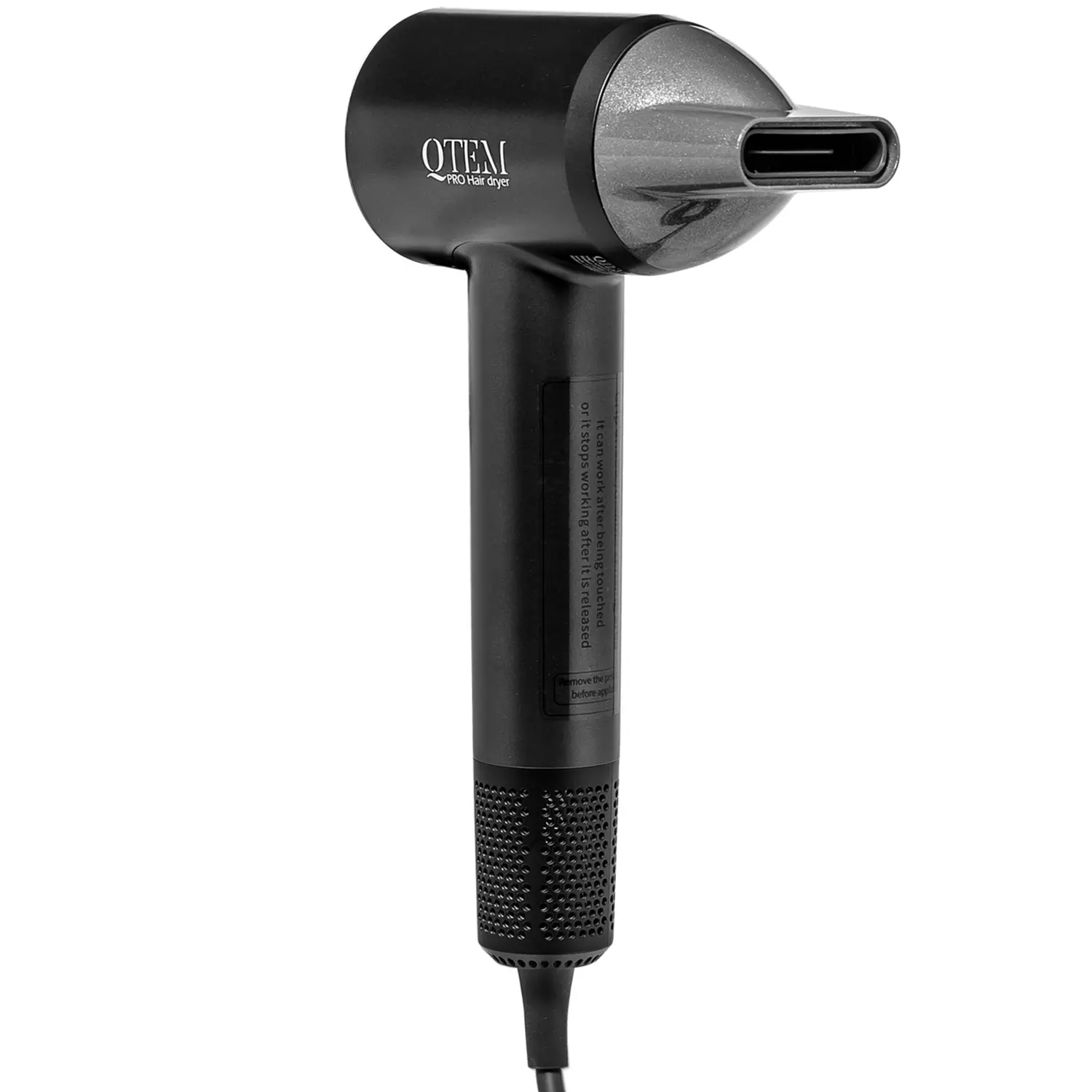 

Фен QTEM PRO Hair Dryer 1600 Вт серый, PRO Hair Dryer