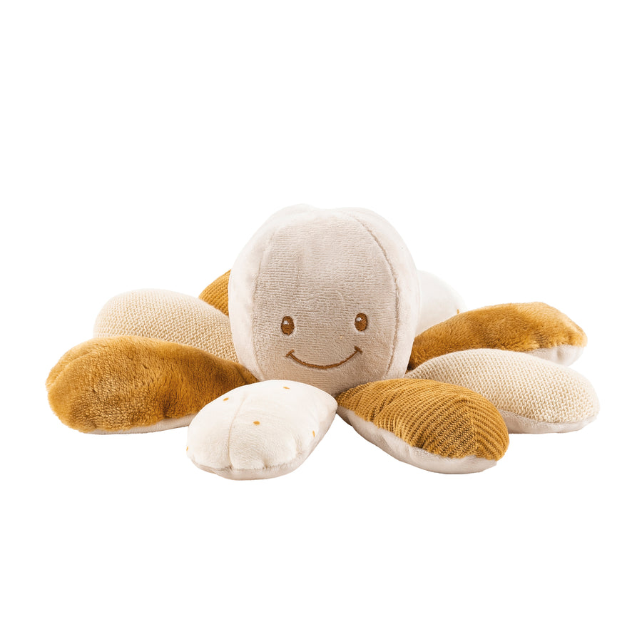 Игрушка мягкая Nattou Soft toy Lapidou Activity Octopus Осьминог caramel 875073 (166629)