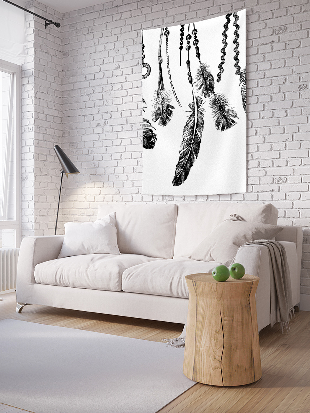 

Вертикальное фотопанно на стену JoyArty Украшения с перьями 100x150 см, Украшения с перьями