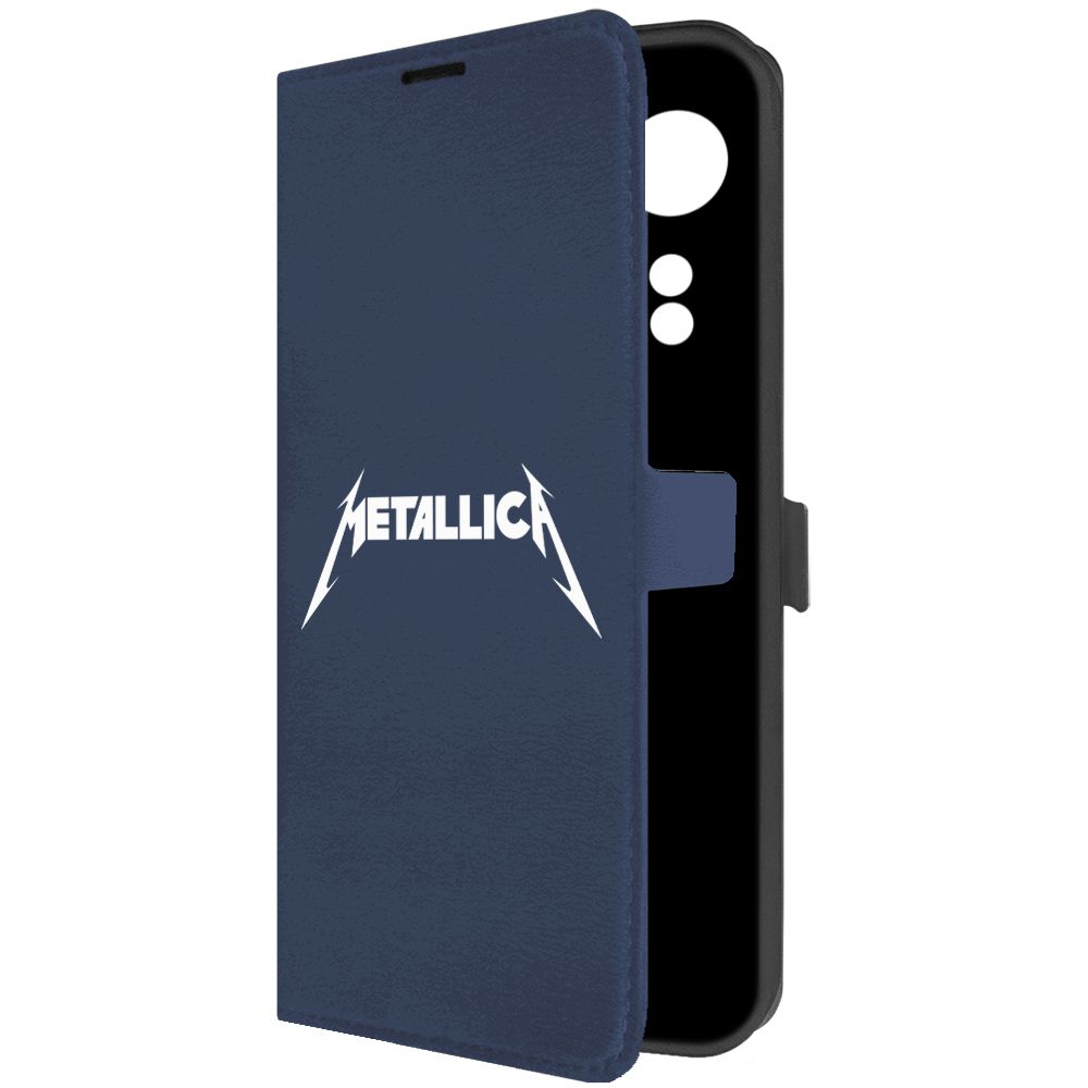 

Чехол-книжка Krutoff Eco Book для Oppo A78 4G Metallica синий