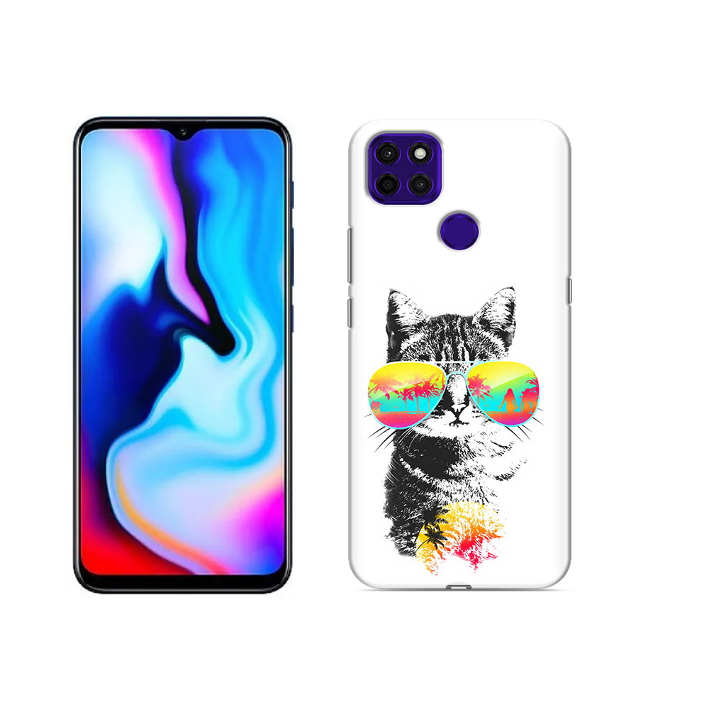 

Чехол MyPads Tocco для Lenovo K12 Pro крутой кот, Прозрачный, Tocco