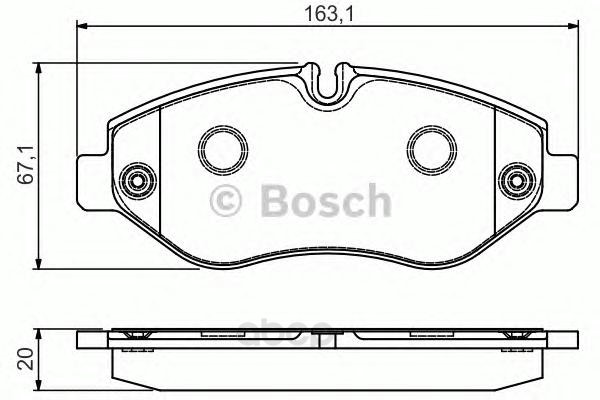 

Колодки дисковые передние MB Sprinter 209CDi-324CDi, VW Crafter 30/35 2.5TD 0 986 495 113