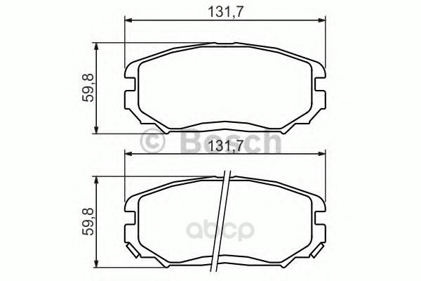 

Тормозные колодки Bosch дисковые 986494374
