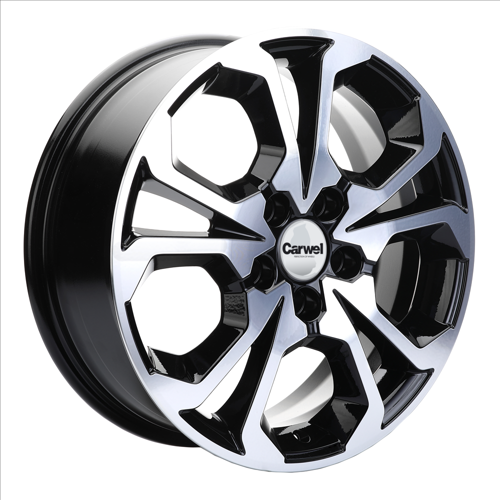 

Колесный диск R17 5x114,3 6,5J ET50 D66,1 Carwel Шира 1711 (Arkana/Kaptur) ABT, Черный