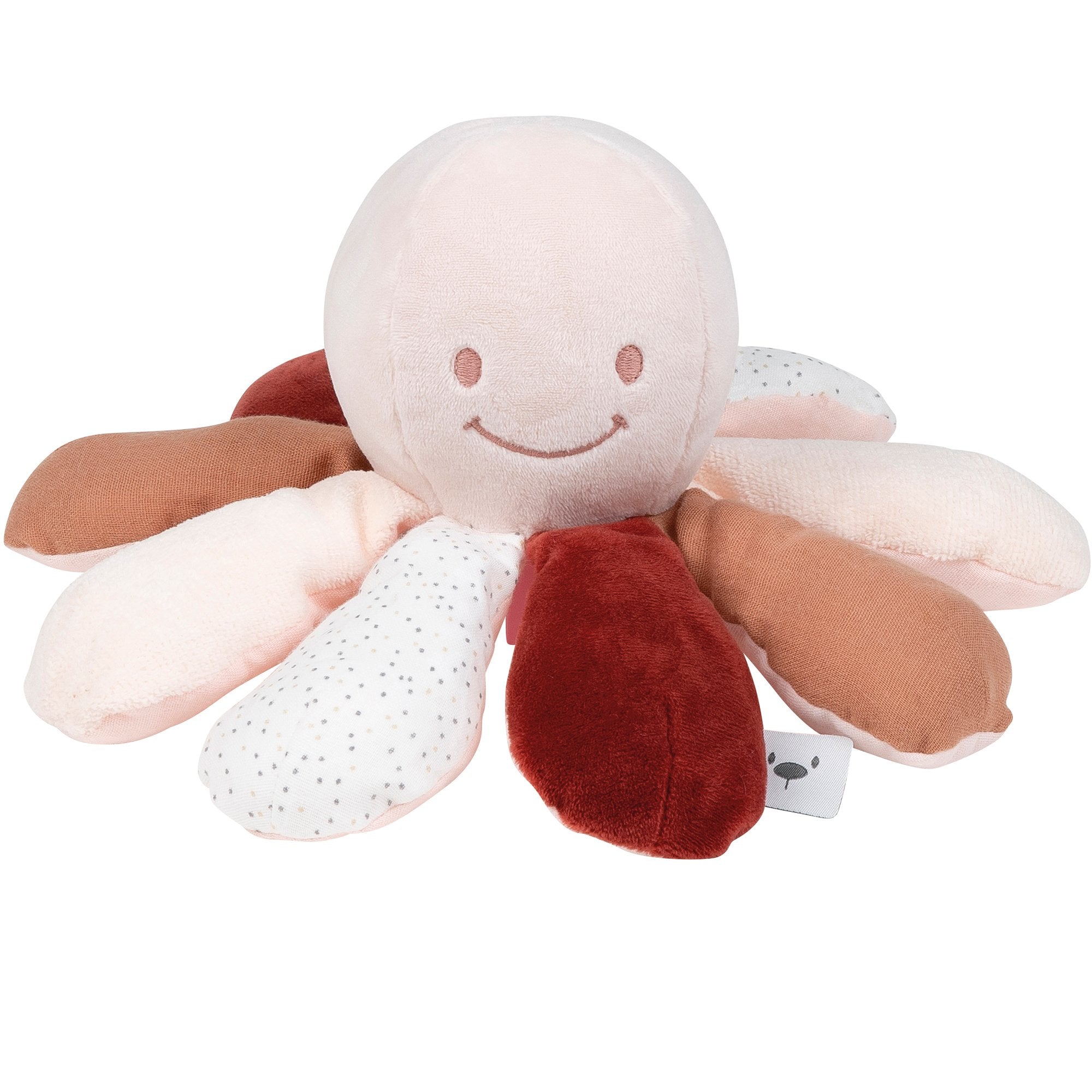 

Игрушка мягкая Nattou Soft toy Lapidou Activity Octopus Осьминог orange 876988 (164642), Бежевый