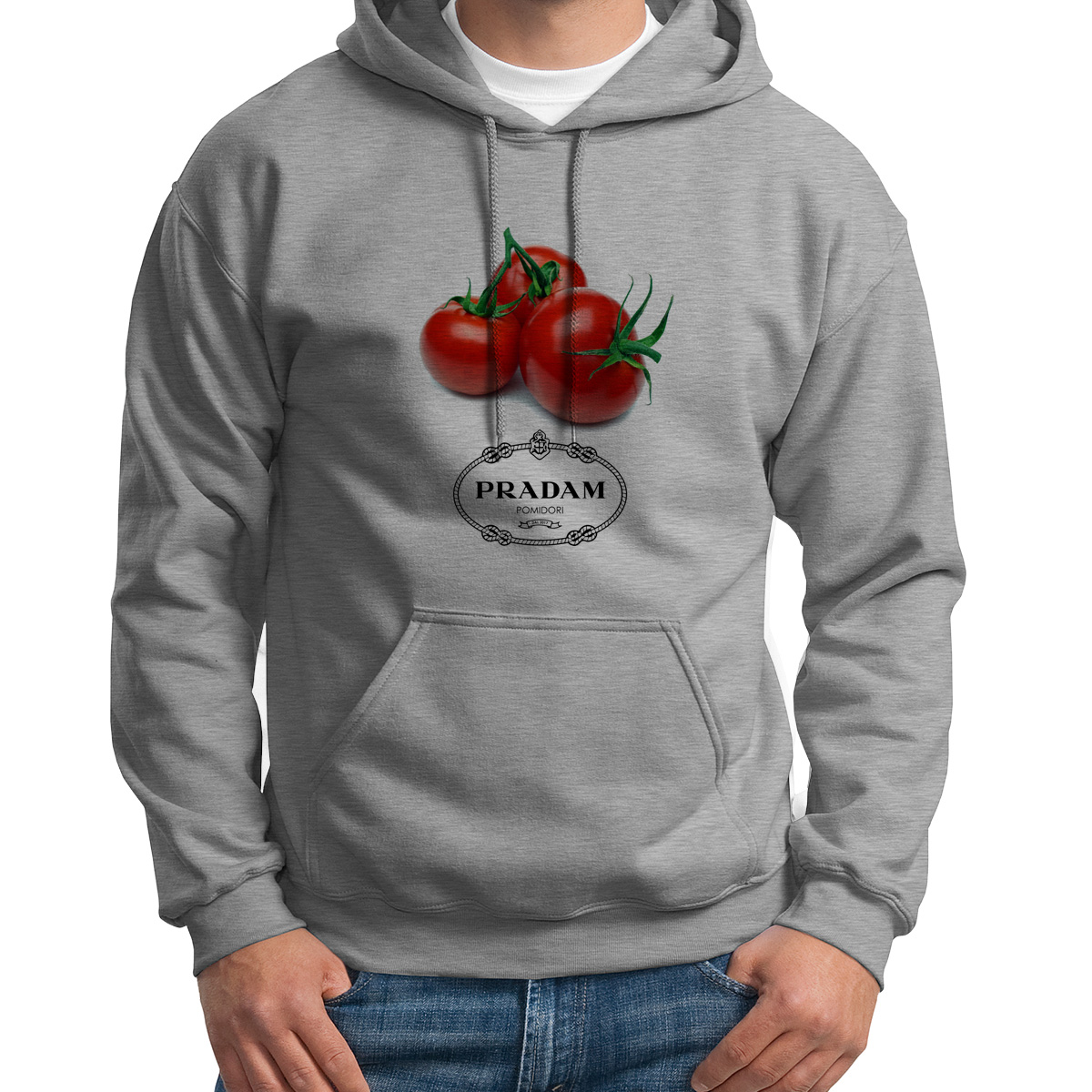 

Худи унисекс CoolPodarok Pradam pomidori Продам помидоры серое 50 RU, 50S02515