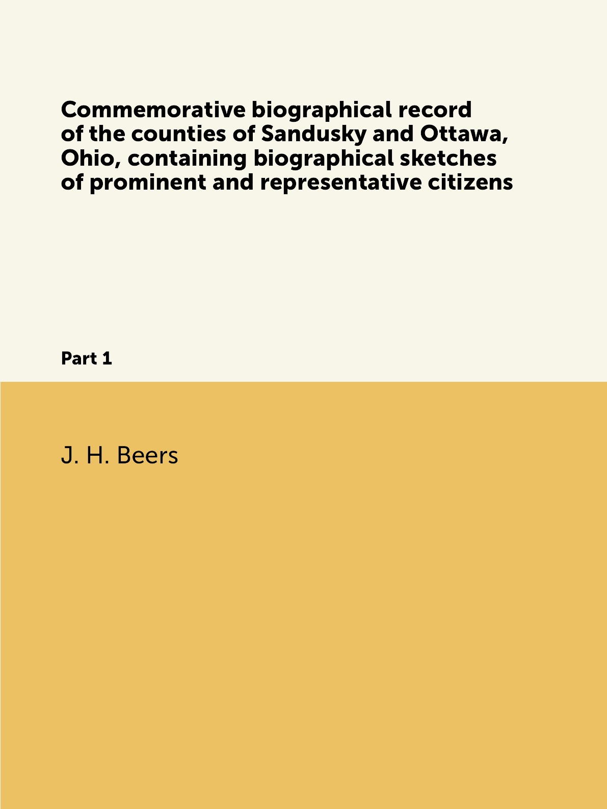 

Commemorative biographical record of the counties of Sandusky and Ottawa, Ohio