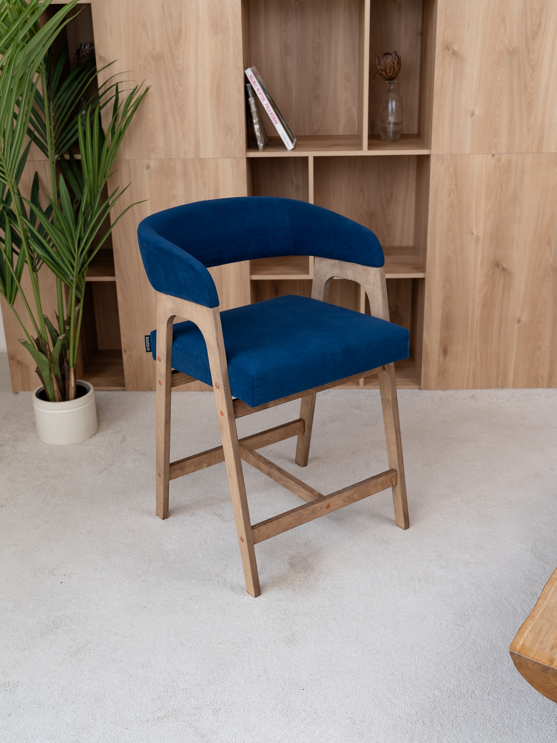 Стул полубарный ZASIDELIS KAIF синий