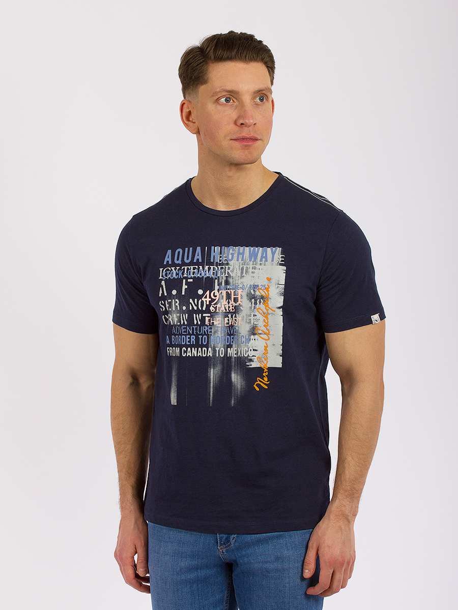 

Футболка мужская MCL GD60700316 синяя 2XL, Синий, GD60700316