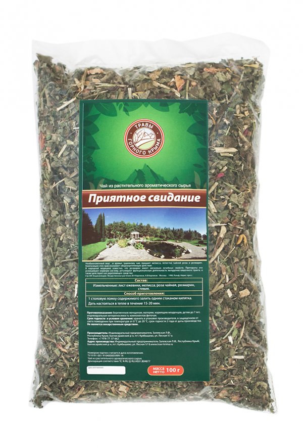 Чай травяной Травы Горного Крыма Приятное Свидание, 100 гр