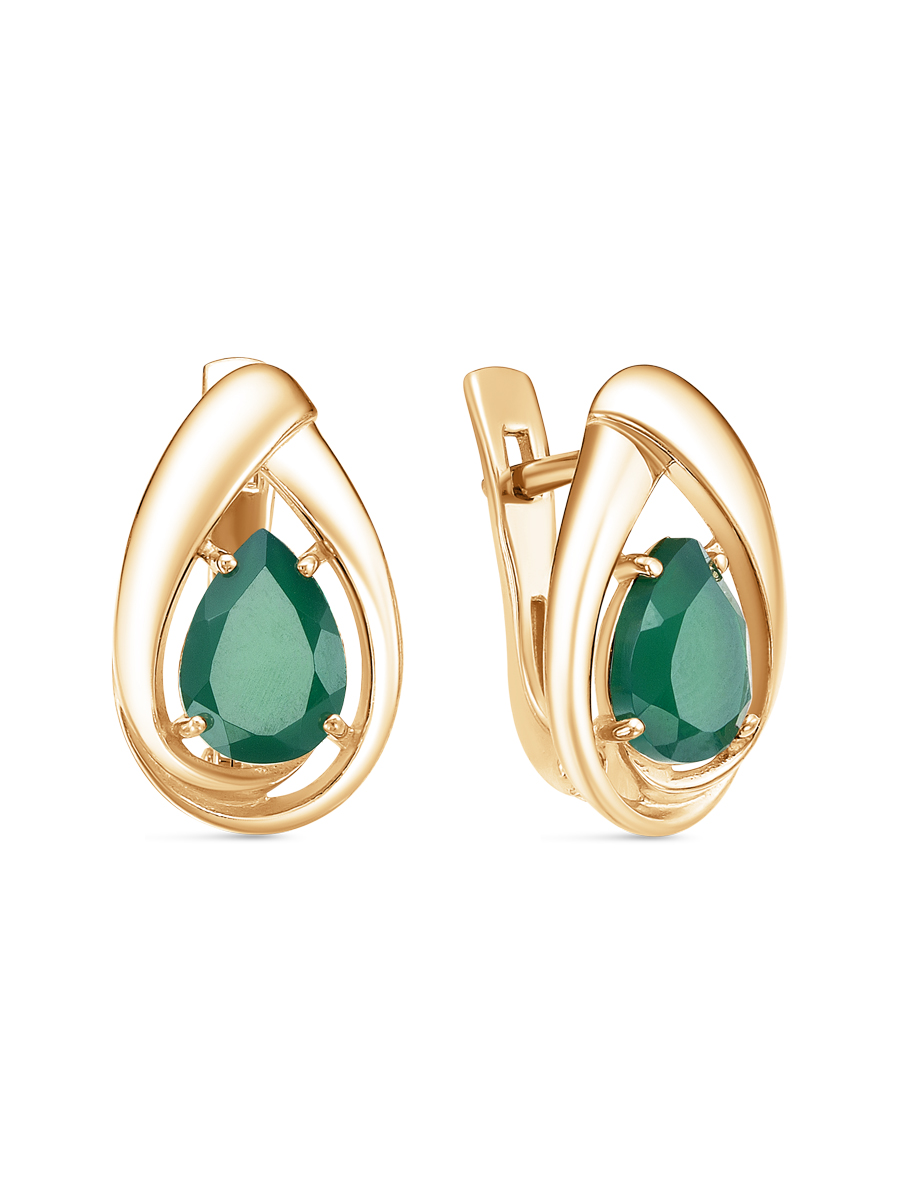 

Серьги из серебра с агатом SamoroDki Jewelry 2-04-247-07з, 2-04-247-07з