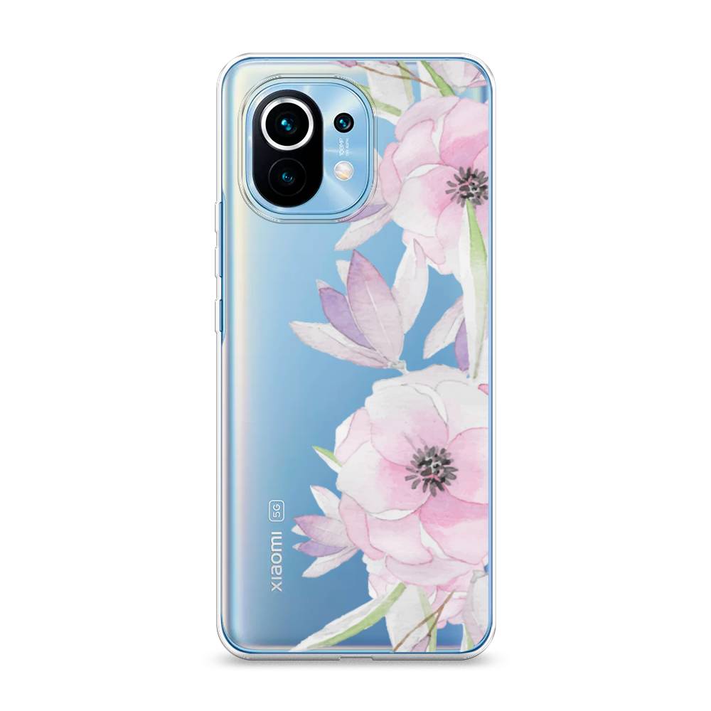 

Чехол Awog на Xiaomi Mi 11 "Нежные анемоны", Разноцветный, 39450-8