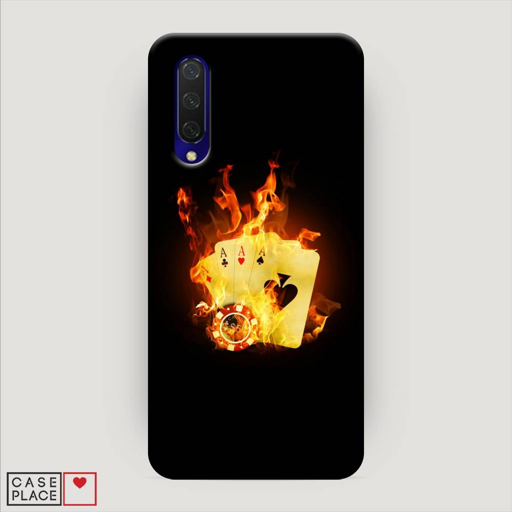 

Пластиковый чехол "Горящие карты" на Xiaomi Mi 9 Lite, 36720-7
