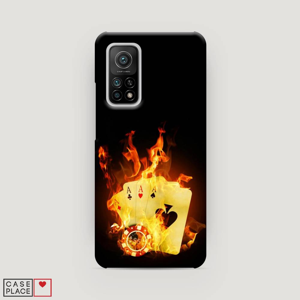 

Пластиковый чехол "Горящие карты" на Xiaomi Mi 10T, 39320-7