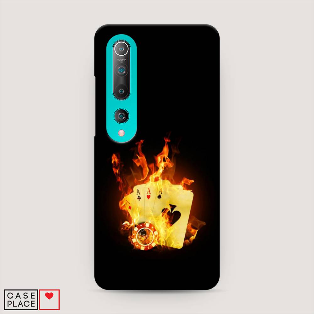 

Пластиковый чехол "Горящие карты" на Xiaomi Mi 10, 37520-7