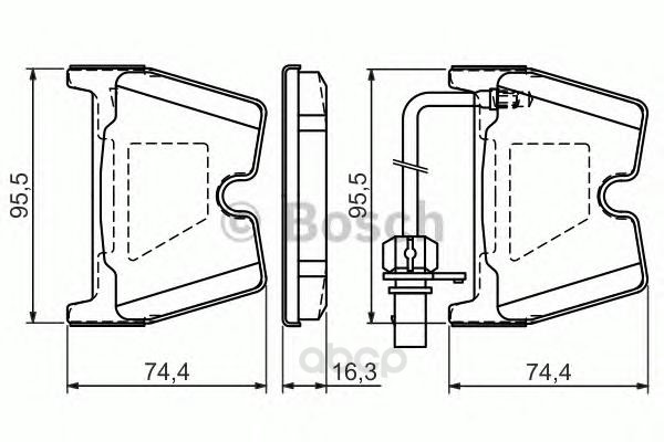 

Тормозные колодки Bosch передние 986494216