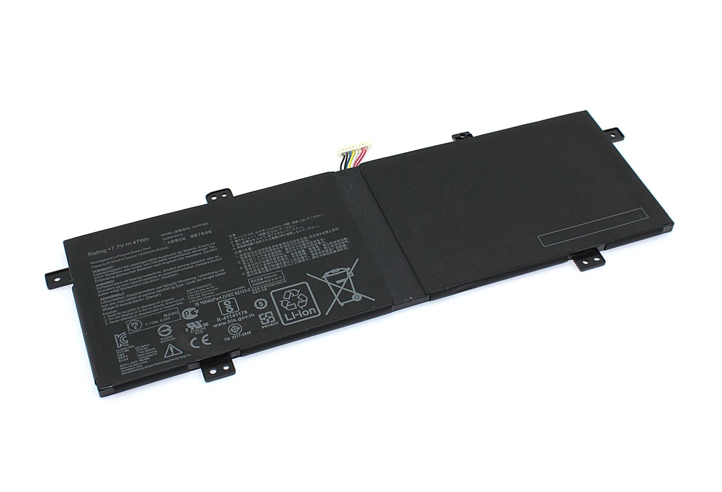 

Аккумулятор для ноутбука Asus Zenbook 14 UX431FA C21N1833 7.7V 47Wh