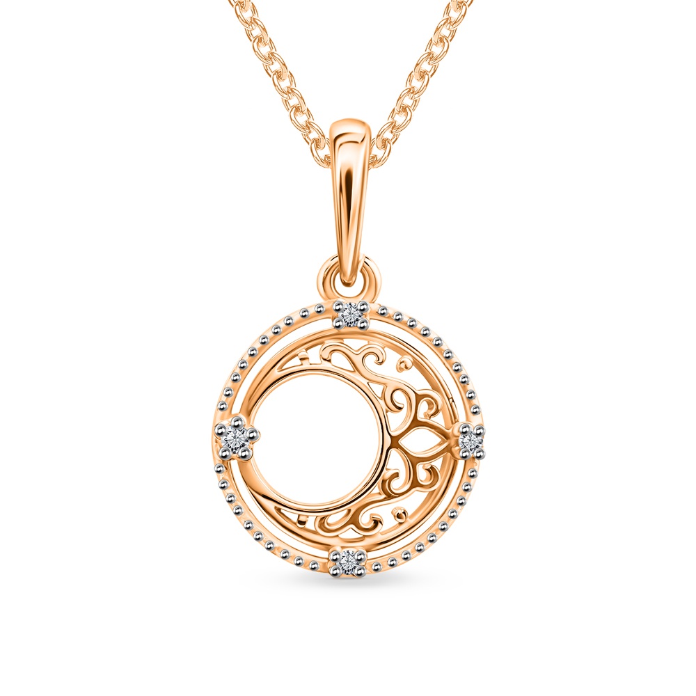 

Кулон из золота 585Gold 603006139, фианит, 603006139